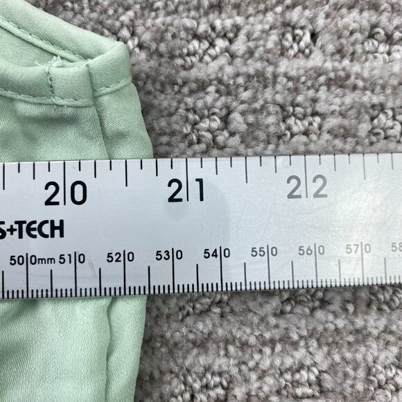 Como Black Women's Shirt Blouse Sleeveless Green - Picture 4 of 5